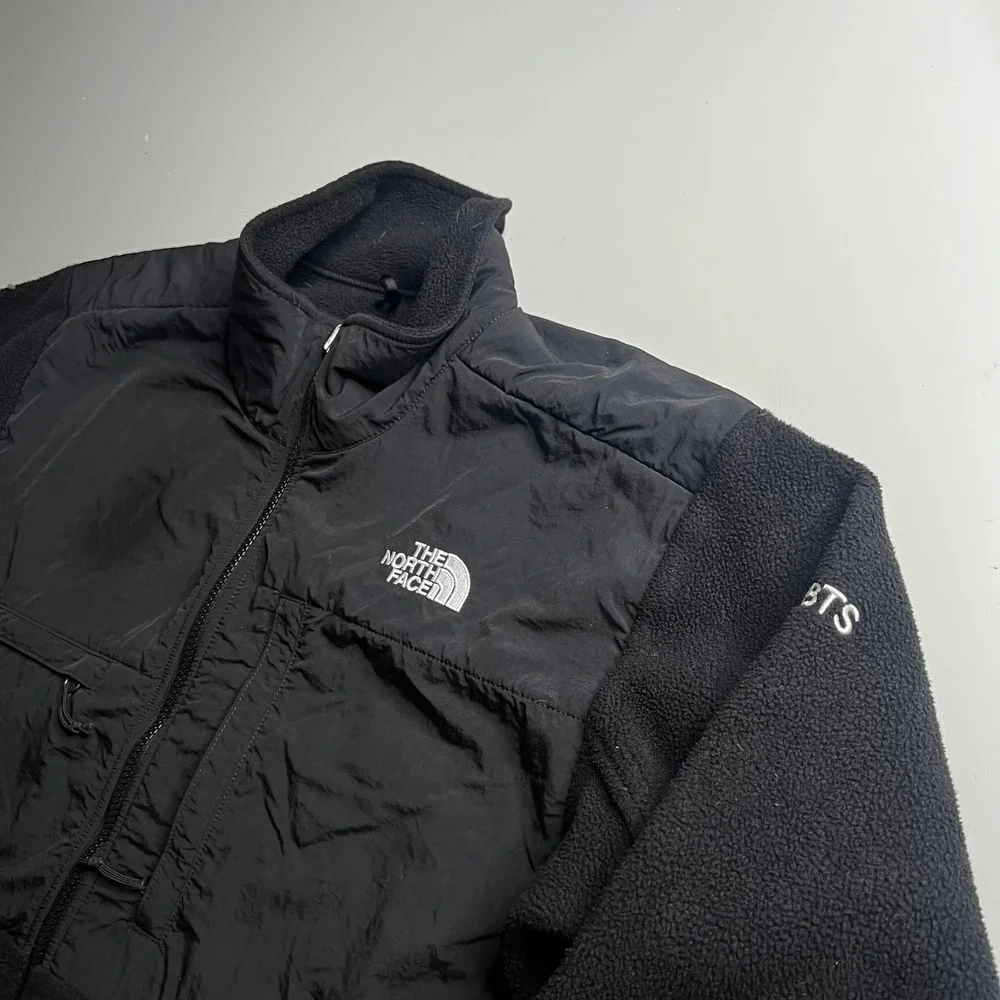 The North Face Denali Fleece Jacket Mens Medium Black Full Zip CBTS Logo Outdoor